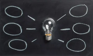 Lightbulb of ideas