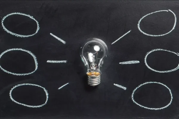 Lightbulb of ideas