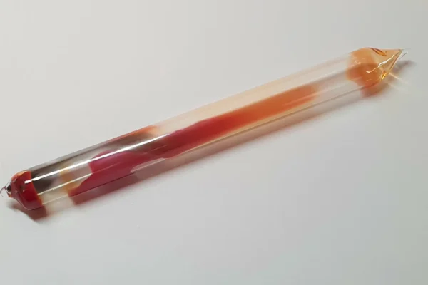 Selenium sample in glass tube