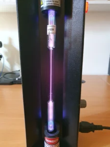 Argon gas spectrum tube