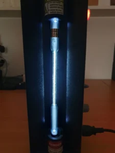 Carbon dioxide in a discharge